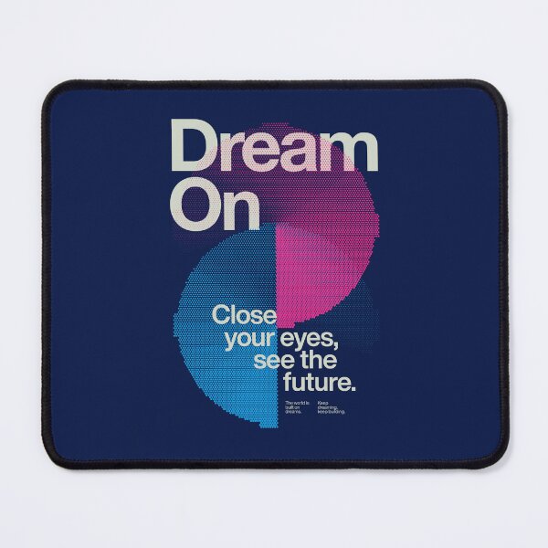 Item preview, Dream On – Inspirational Halftone Typography Art designed and sold by Sub88 Studio.