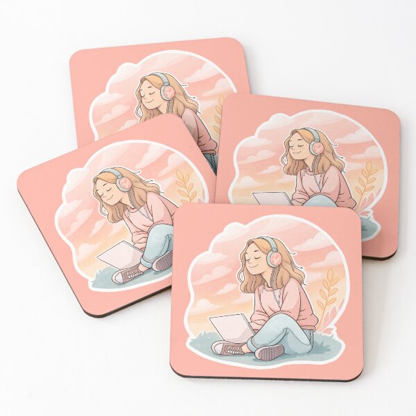 Item preview, Chill girl with notebook  designed and sold by AhArtMe.