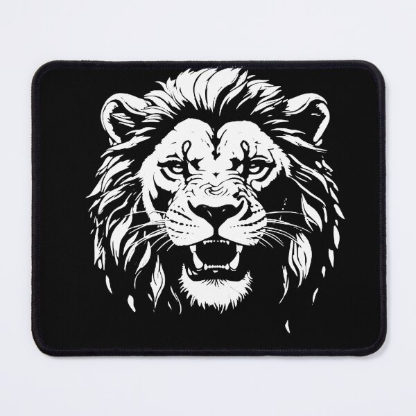 Item preview, Black and White Lion Face designed and sold by Brexmore3.