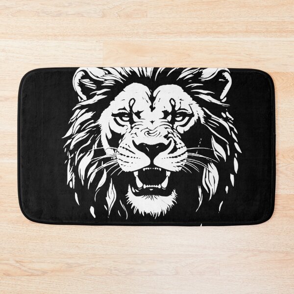 Item preview, Black and White Lion Face designed and sold by Brexmore3.