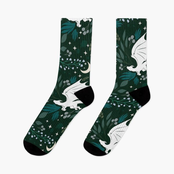 Item preview, Green Moonlit Dragons designed and sold by PiperMc-Prints.