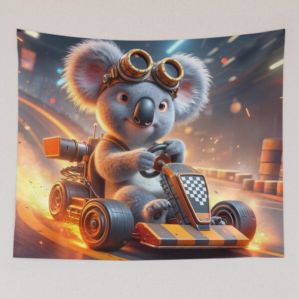 Aperçu de l'œuvre Course de kart - koala créée et vendue par Nopasaran-Tsin.