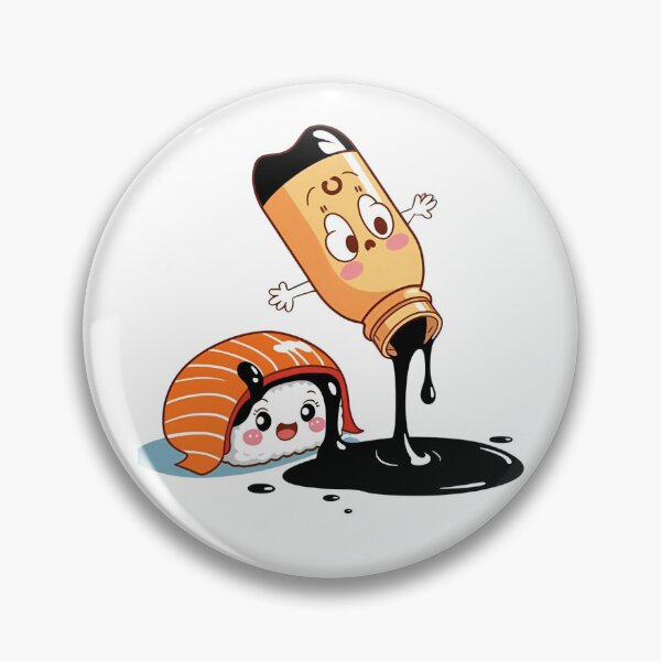 Artikelvorschau, Verschüttete Sojasauce – Animierte Sushi-Überraschung entworfen und verkauft von GrafiShop.