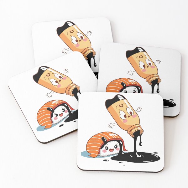Item preview, Soy Sauce Spill – Animated Sushi Surprise designed and sold by GrafiShop.