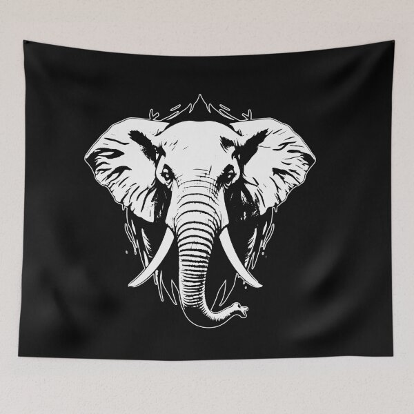 Item preview, Elephant Head Illustration designed and sold by Brexmore3.