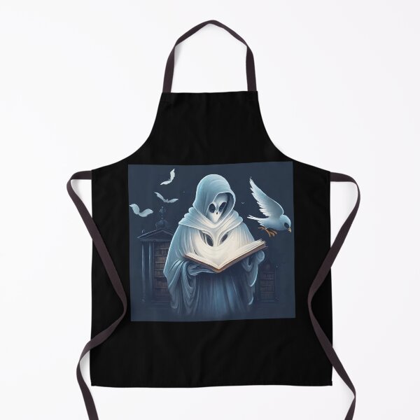 Item preview, Vintage Ghost Book Reading Librarian Halloween designed and sold by Dressed For Duty.