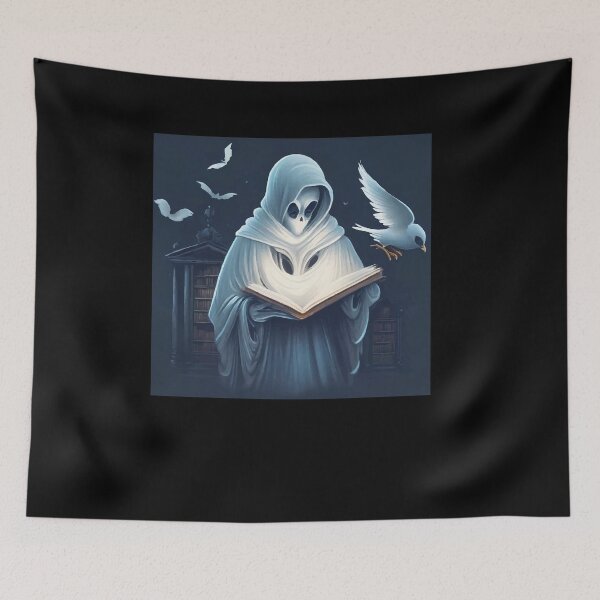 Item preview, Vintage Ghost Book Reading Librarian Halloween designed and sold by Dressed For  Duty.