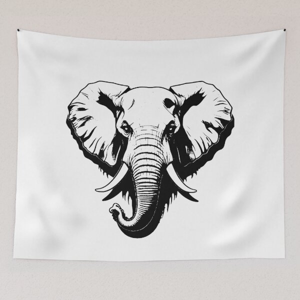 Item preview, Elephant head designed and sold by Brexmore3.