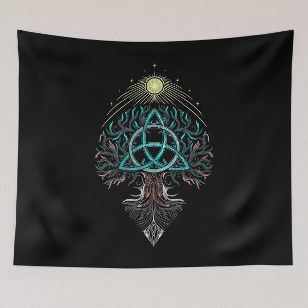 Item preview, Yggdrasil Tree of Life with Triquetra - Summer Edition designed and sold by Christine Krahl.