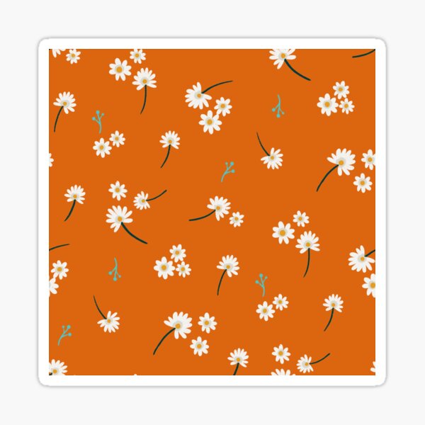 Ditzy Daisies Pattern Sticker