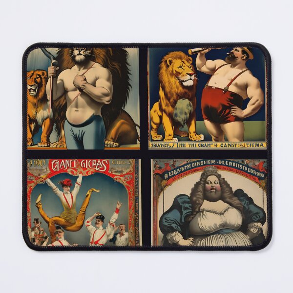 Item preview, Gant & Gants circus, strongest man & bearded lady designed and sold by The Far Far North.