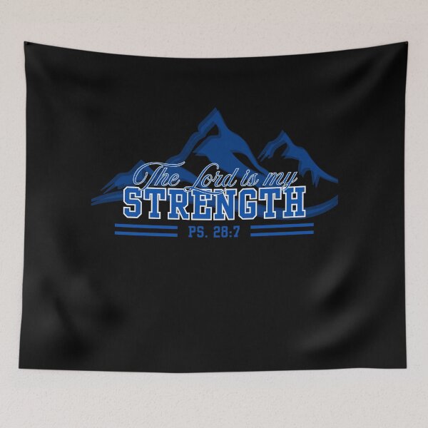 Item preview, The Lord Is My Strength Christian Bible Verse Faith Desi designed and sold by PolynesianGrace.