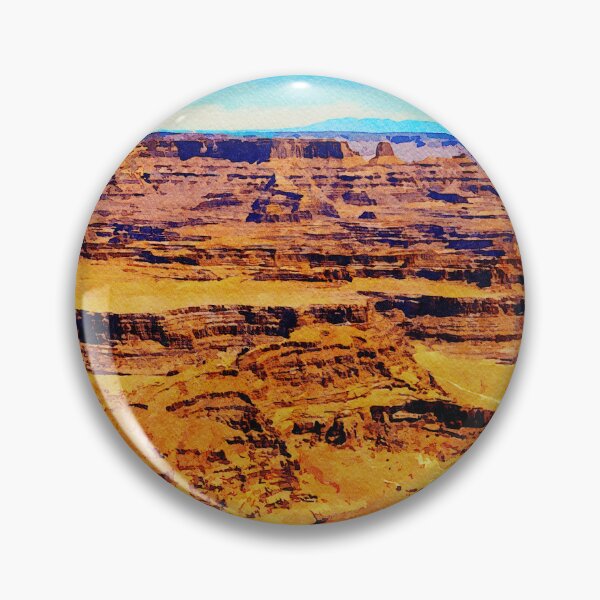 Item preview, Watercolor depiction of Dead Horse Point State Park's stunning desert landscape designed and sold by GestaltImagery.