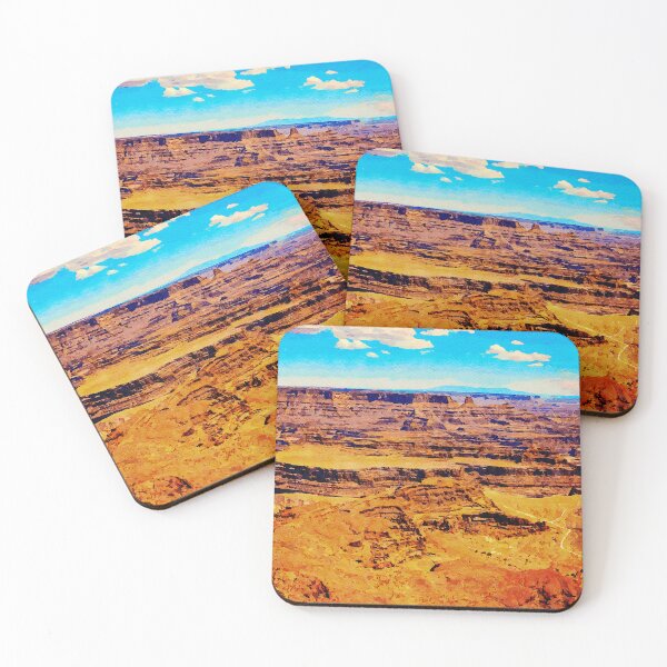 Item preview, Watercolor depiction of Dead Horse Point State Park's stunning desert landscape designed and sold by GestaltImagery.