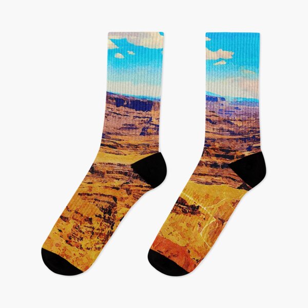 Item preview, Watercolor depiction of Dead Horse Point State Park's stunning desert landscape designed and sold by GestaltImagery.