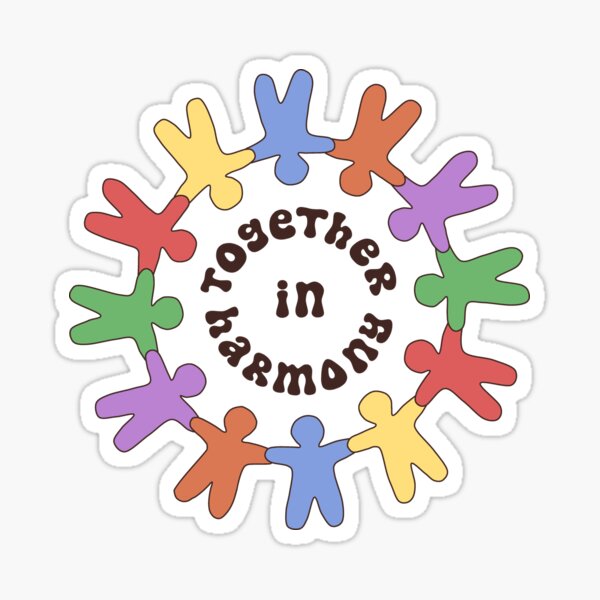 Item preview, Together in Harmony - Harmony Day Colorful Design designed and sold by simple-goose.