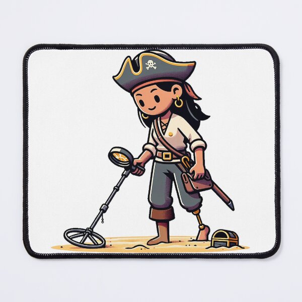 Item preview, Metal detector - pirate on a treasure hunt designed and sold by Graphinator.