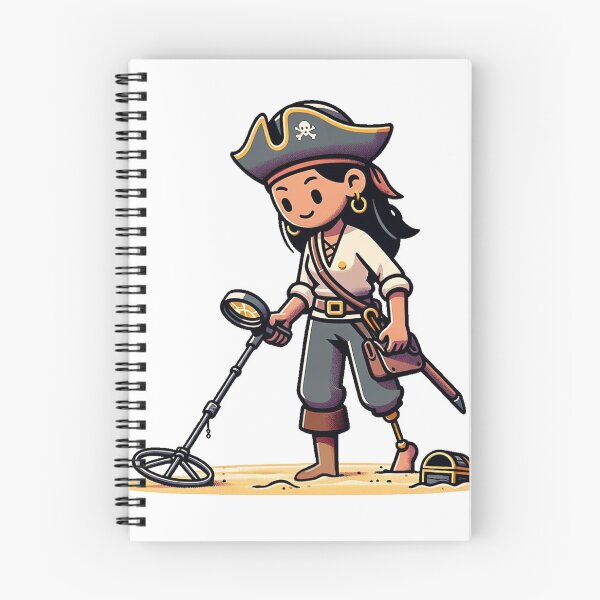 Item preview, Metal detector - pirate on a treasure hunt designed and sold by Graphinator.