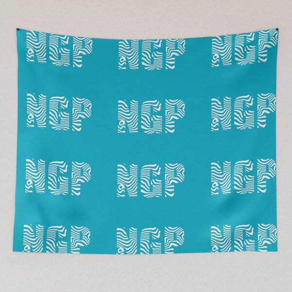 Item preview, NGP Logo Letters Blue White designed and sold by GenovevaPricop.