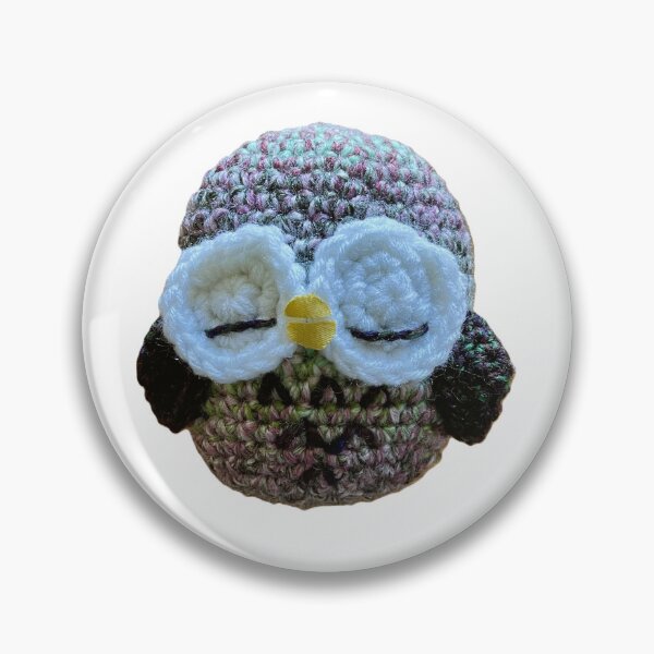 Item preview, Amigurumi crochet sleepy owl designed and sold by karenadams.