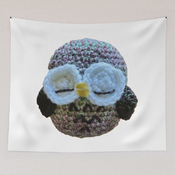 Item preview, Amigurumi crochet sleepy owl designed and sold by karenadams.