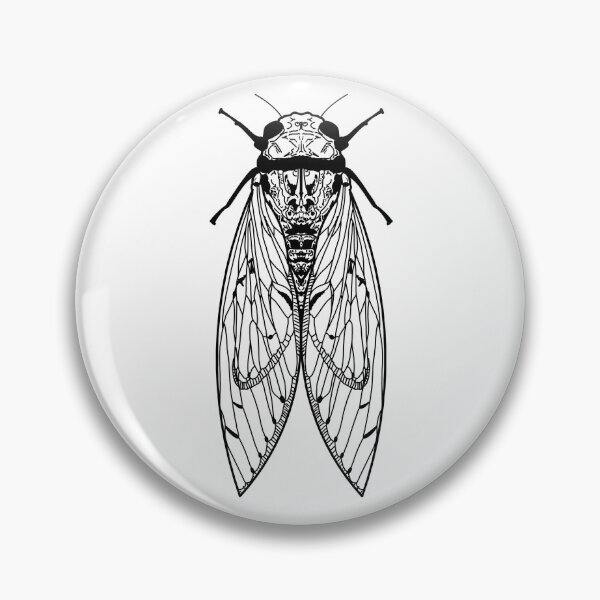 Item preview, cicada designed and sold by Kama black&white.