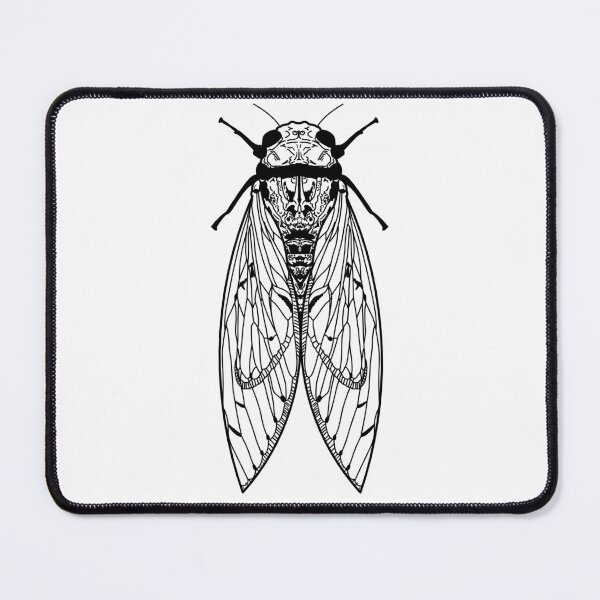 Item preview, cicada designed and sold by Kama black&white.