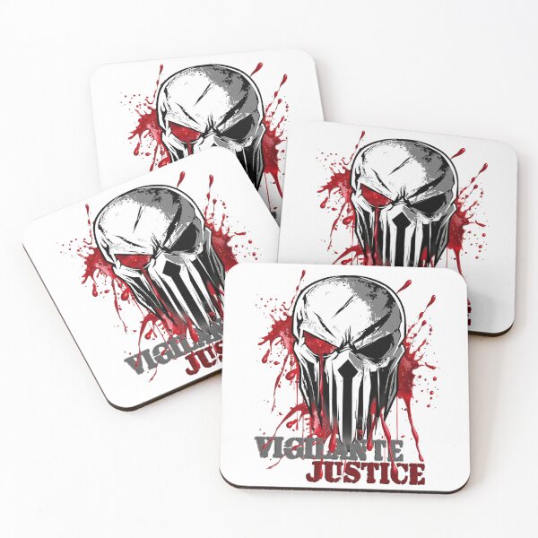 Item preview, Vigilante Justice Skull – Dark Antihero Graphic designed and sold by SkullTroops.