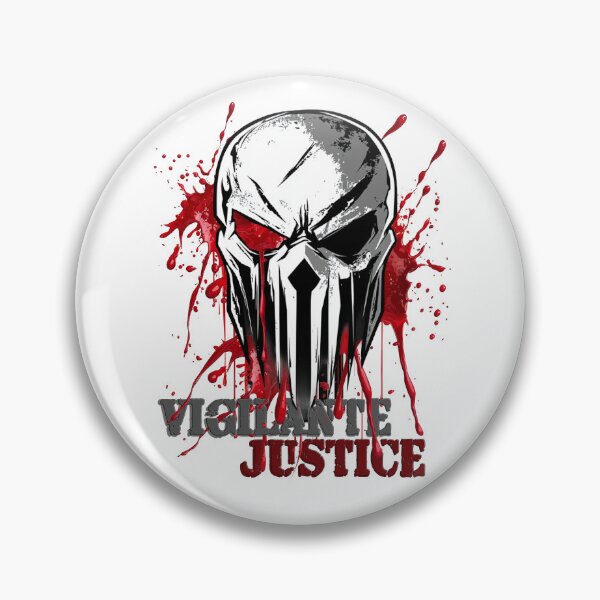 Item preview, Vigilante Justice Skull – Dark Antihero Graphic designed and sold by SkullTroops.