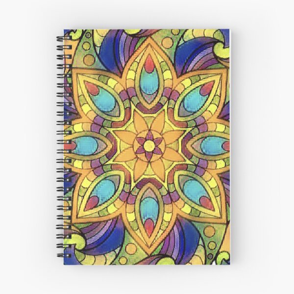 Item preview, MANDALA blue yellow red turquoise designed and sold by dekoAnnART.