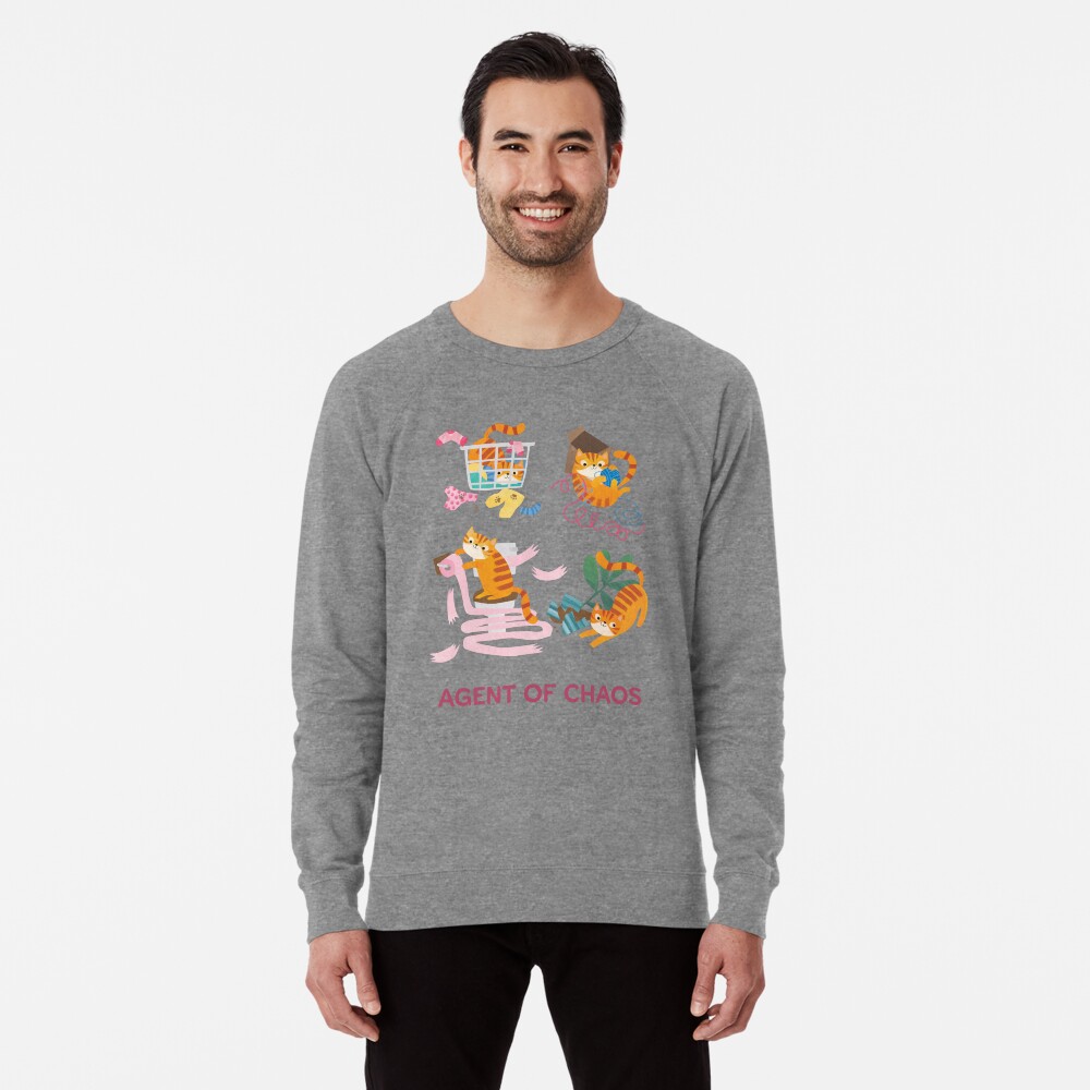 Item preview, Lightweight Sweatshirt designed and sold by PlanetCatArt.