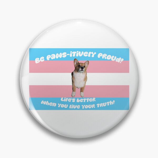 Artikel-Vorschau von Pfotenstark stolz! (Trans-Stolz), designt und verkauft von Queer-Corgi.