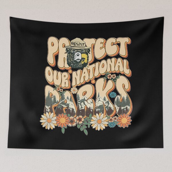 Item preview, Floral Protect Our National Parks Retro Nature Conservation designed and sold by GrulkeNedrow.