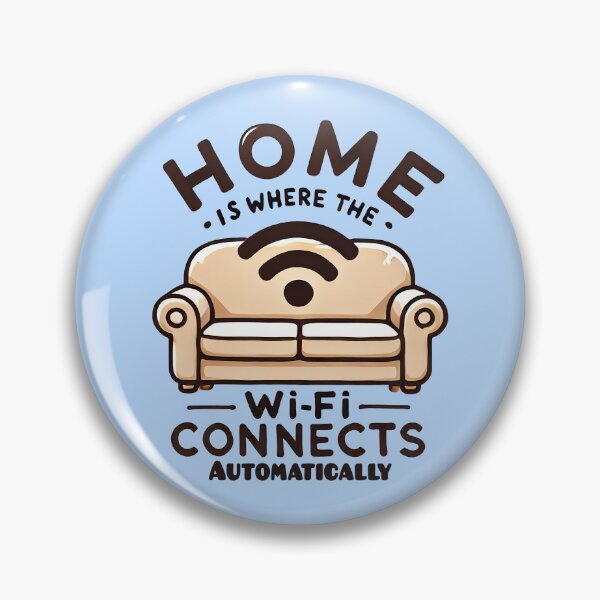 Item preview, home is where the wifi connects automatically designed and sold by TSQ.