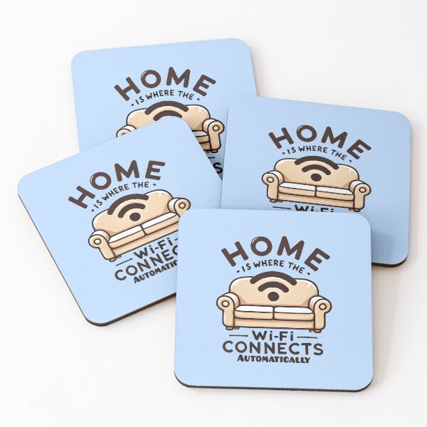 Item preview, home is where the wifi connects automatically designed and sold by TSQ.