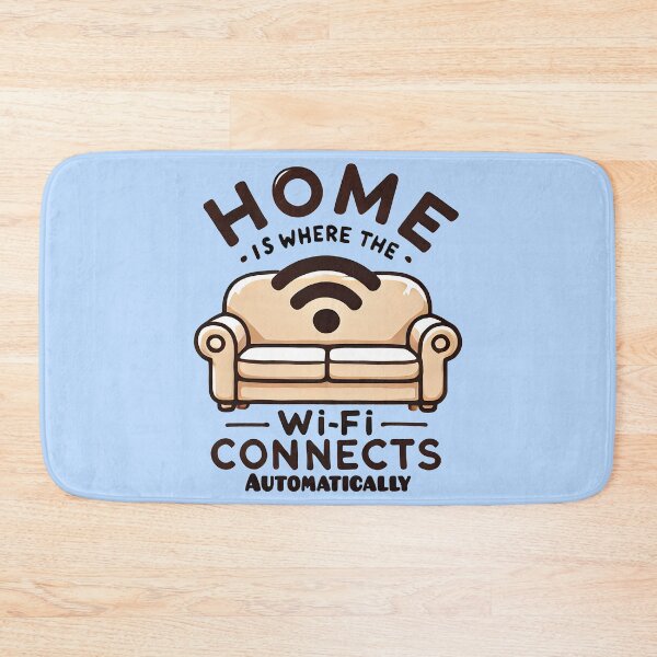 Item preview, home is where the wifi connects automatically designed and sold by TSQ.