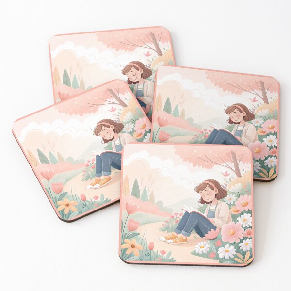 Item preview, Chill girl reading a book designed and sold by AhArtMe.