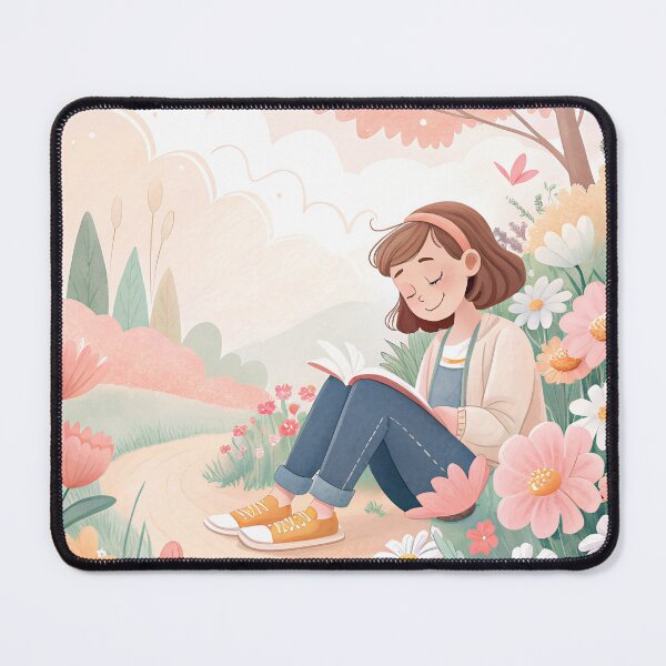 Item preview, Chill girl reading a book designed and sold by AhArtMe.