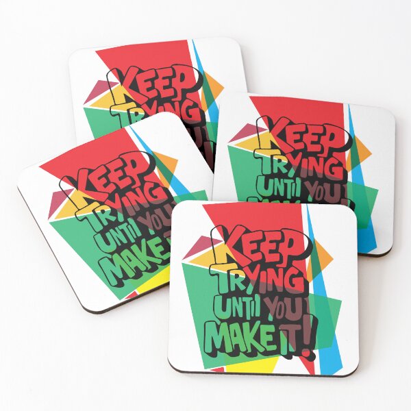 Item preview, Keep Trying Until You Make It – Motivational Typography designed and sold by PURNOMATRA.