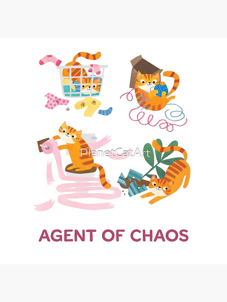 Thumbnail 2 of 2, Tote Bag, Agent of Chaos designed and sold by PlanetCatArt.