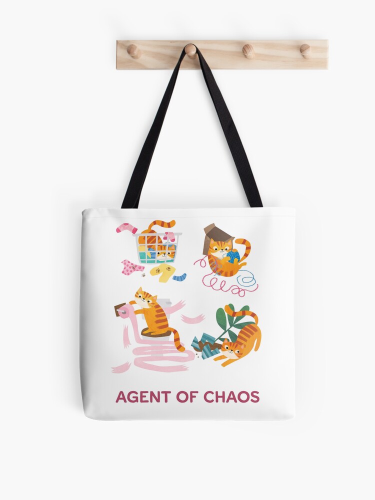 Thumbnail 1 of 2, Tote Bag, Agent of Chaos designed and sold by PlanetCatArt.