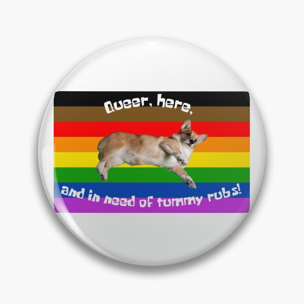 Artikel-Vorschau von Dieser seltsame Corgi braucht eine Bauchkraulung! (Alle Farben Regenbogen), designt und verkauft von Queer-Corgi.