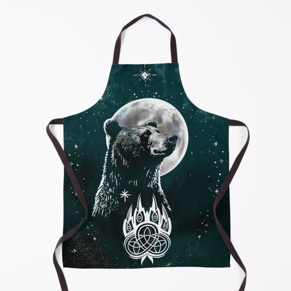 Item preview, Mystical Bear – Ursa Major & Moon Symbol designed and sold by Christine Krahl.