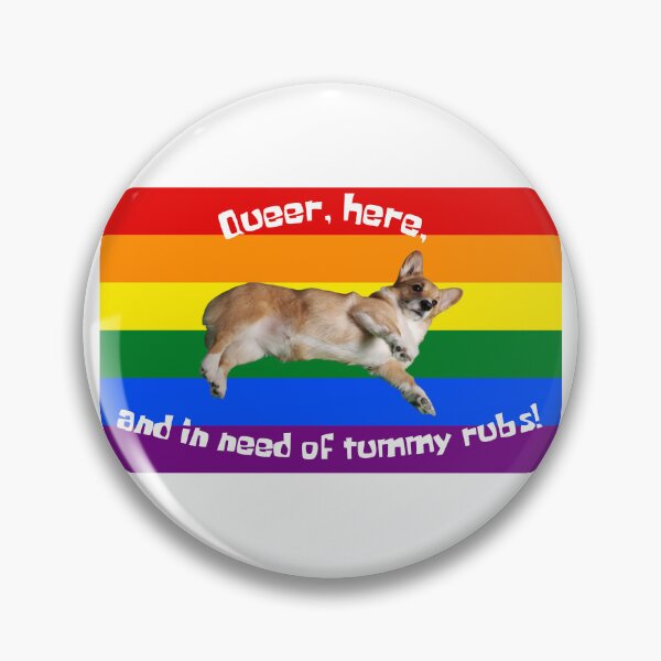Artikel-Vorschau von Dieser seltsame Corgi braucht eine Bauchkraulung! (Regenbogen), designt und verkauft von Queer-Corgi.