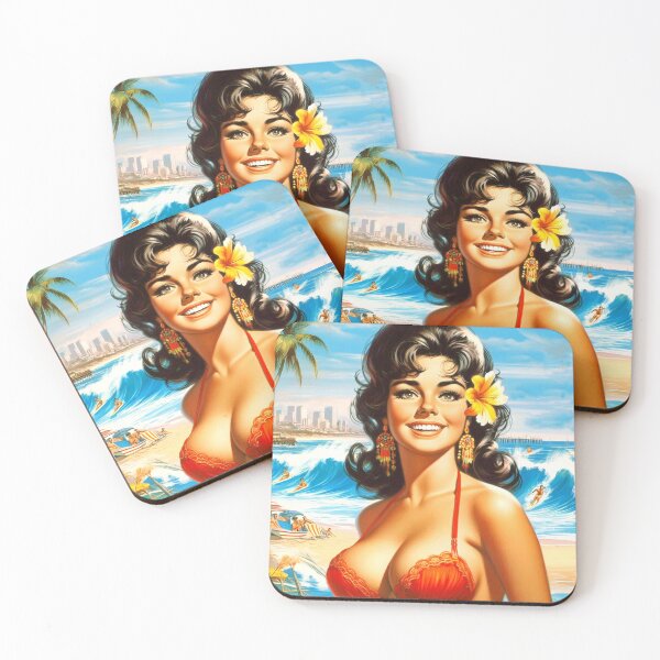 Item preview, Hot Beauty Pin-up designed and sold by PulpVintage.