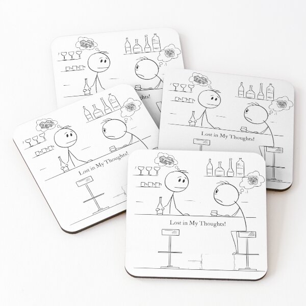 Item preview, Lost in My Thoughts – Emotional Minimalist Silhouette Design designed and sold by MOTAS Graphics .