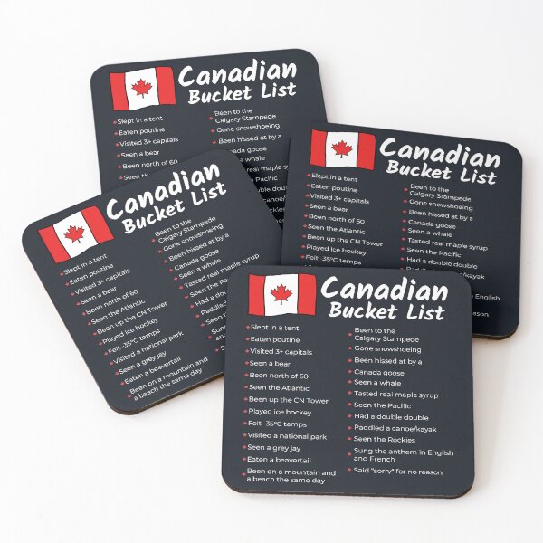 Item preview, Canadian Bucket List  designed and sold by HowToCanadian.