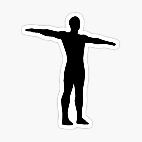 T Posing Stickers for Sale