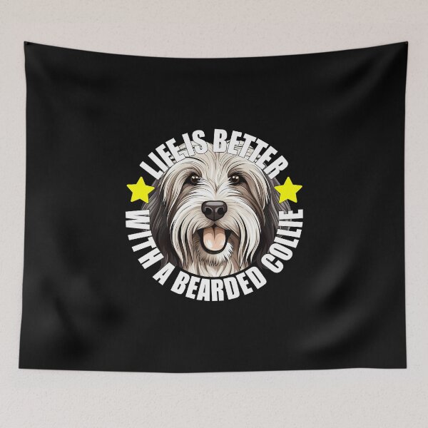 Item preview, Bearded Collie Life Is Better With A Dog Happy Puppy designed and sold by RoyAGreen.