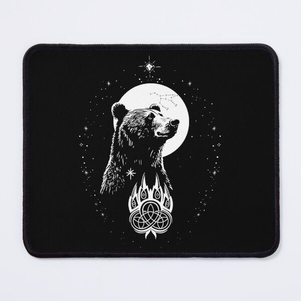 Item preview, Mystical Bear – Ursa Major & Moon Symbol designed and sold by Christine Krahl.